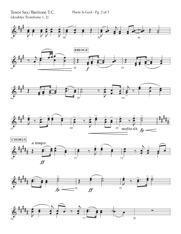 There Is God (Choral Anthem SATB) Tenor Sax/Baritone T.C. (Arr. John Bolin / Lifeway Choral / Orch. Michael Lawrence)