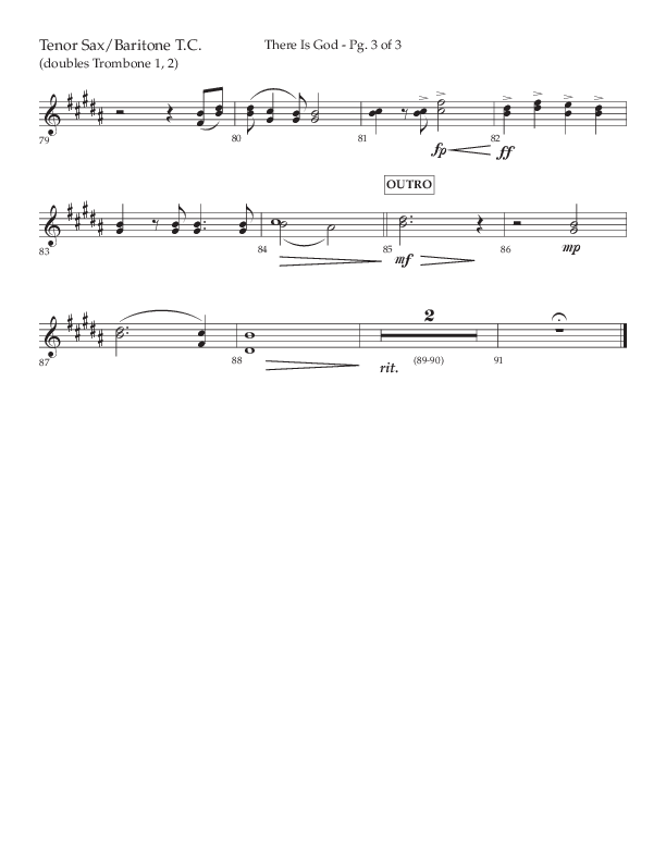 There Is God (Choral Anthem SATB) Tenor Sax/Baritone T.C. (Arr. John Bolin / Lifeway Choral / Orch. Michael Lawrence)