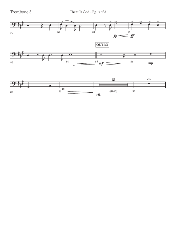 There Is God (Choral Anthem SATB) Trombone 3 (Arr. John Bolin / Lifeway Choral / Orch. Michael Lawrence)