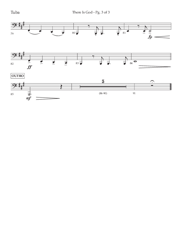 There Is God (Choral Anthem SATB) Tuba (Arr. John Bolin / Lifeway Choral / Orch. Michael Lawrence)