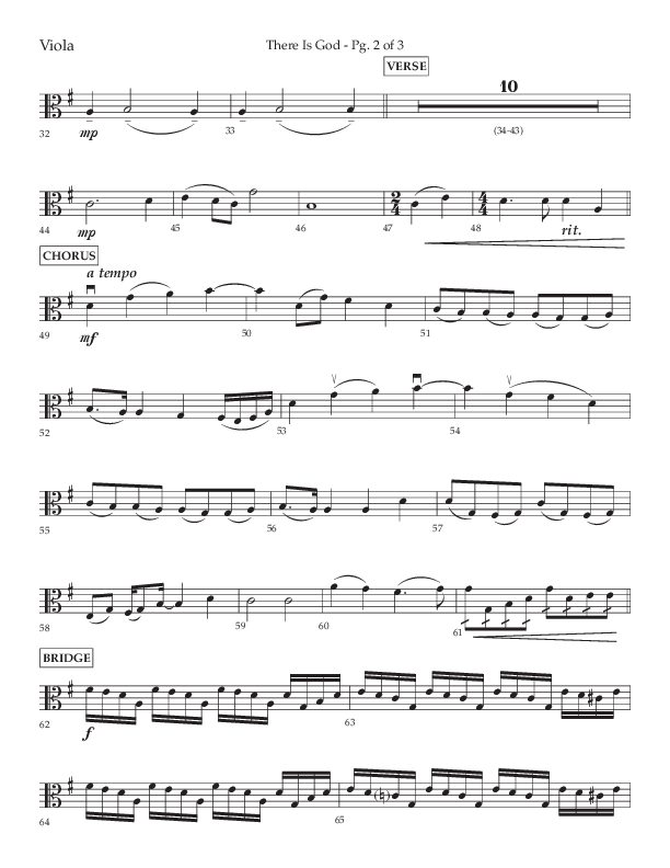 There Is God (Choral Anthem SATB) Viola (Arr. John Bolin / Lifeway Choral / Orch. Michael Lawrence)