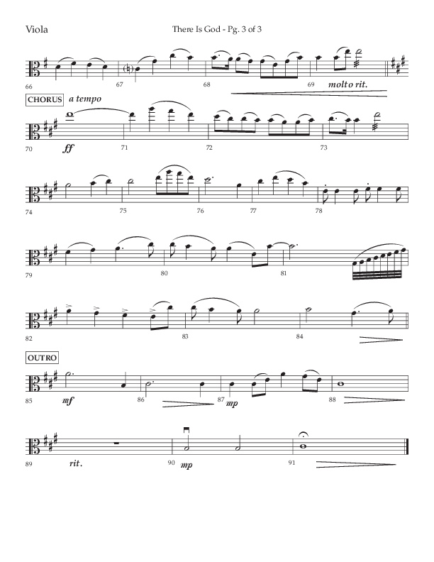 There Is God (Choral Anthem SATB) Viola (Arr. John Bolin / Lifeway Choral / Orch. Michael Lawrence)