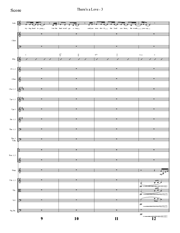There's A Love (Choral Anthem SATB) Orchestration (Lifeway Choral / Arr. Cliff Duren)