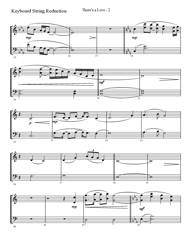 There's A Love (Choral Anthem SATB) String Reduction (Lifeway Choral / Arr. Cliff Duren)