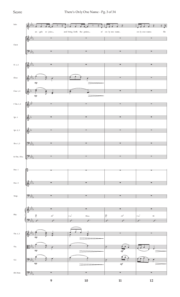 There's Only One Name (Choral Anthem SATB) Conductor's Score (Lifeway Choral / Arr. John Bolin / Orch. Russell Mauldin)
