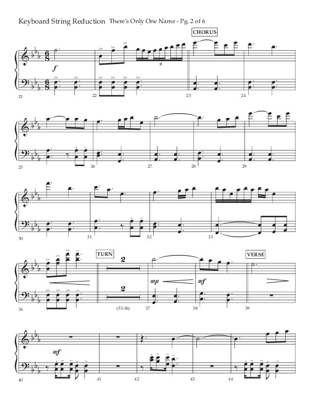 There's Only One Name (Choral Anthem SATB) String Reduction (Lifeway Choral / Arr. John Bolin / Orch. Russell Mauldin)