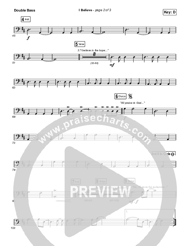 I Believe String Bass (Phil Wickham)