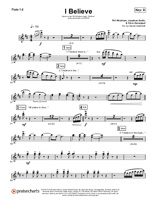 I Believe Flute 1,2 (Phil Wickham)