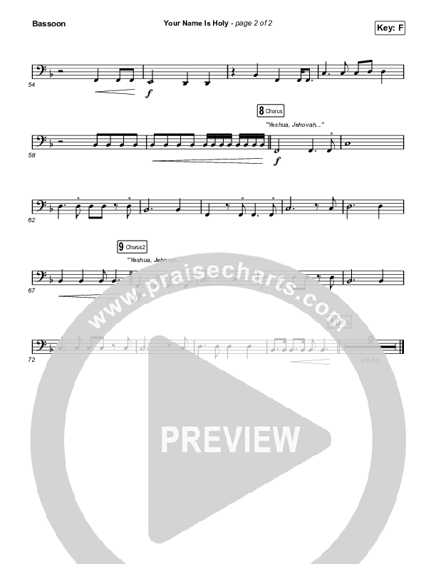 Your Name Is Holy Bassoon (Phil Wickham)