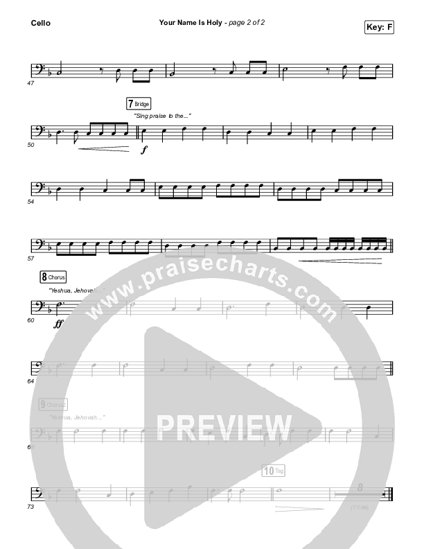 Your Name Is Holy Cello (Phil Wickham)