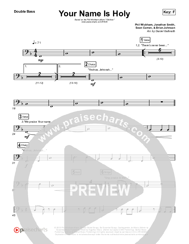 Your Name Is Holy String Bass (Phil Wickham)