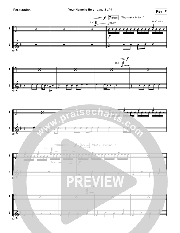 Your Name Is Holy Percussion (Phil Wickham)