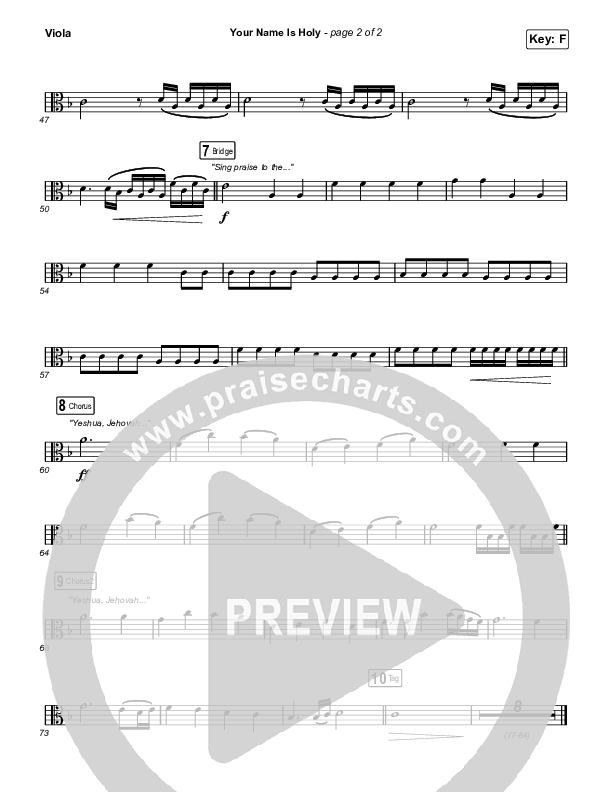 Your Name Is Holy Viola (Phil Wickham)