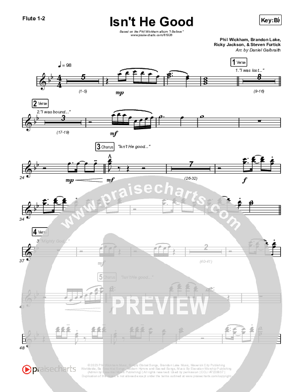 Isn't He Good Wind Pack (Phil Wickham)