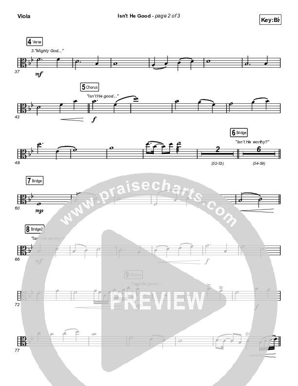 Isn't He Good Viola (Phil Wickham)