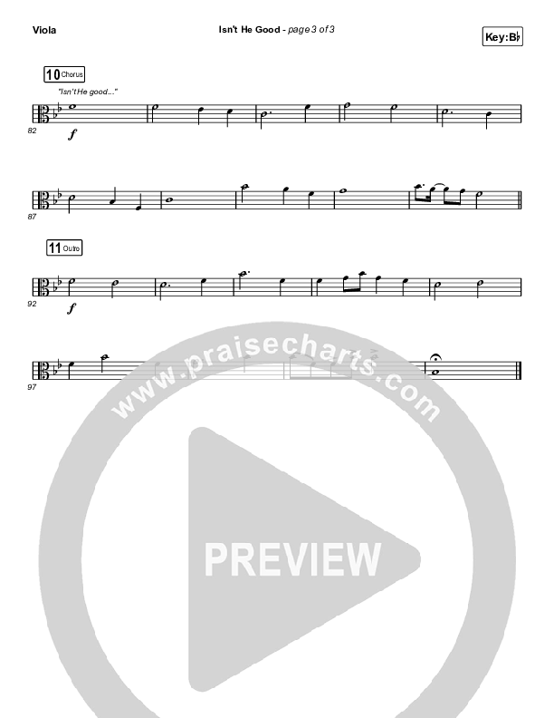 Isn't He Good Viola (Phil Wickham)