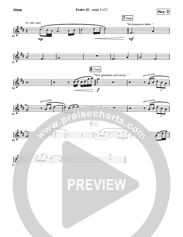 Psalm 23 Oboe (Phil Wickham / Tiffany Hudson)