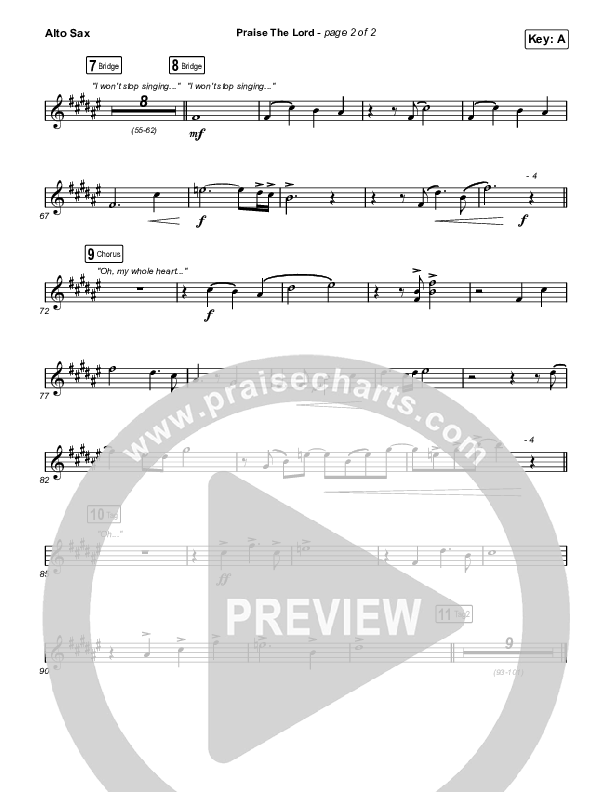 Praise The Lord Sax Pack (Phil Wickham)