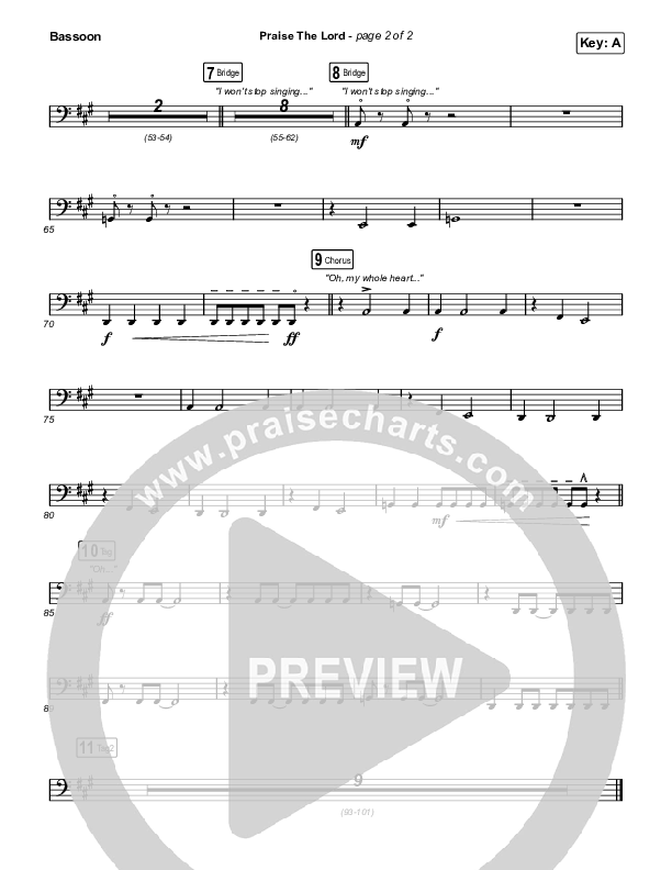 Praise The Lord Bassoon (Phil Wickham)