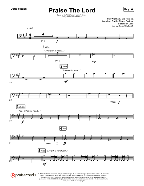 Praise The Lord String Bass (Phil Wickham)