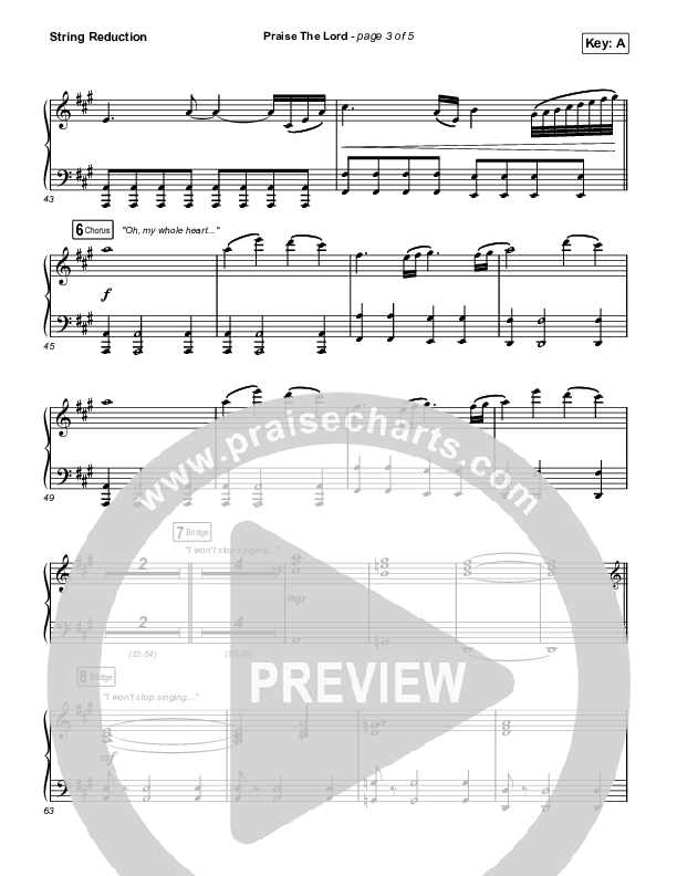 Praise The Lord String Reduction (Phil Wickham)