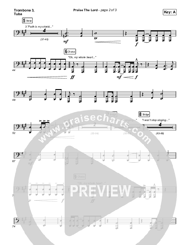 Praise The Lord Trombone 3/Tuba (Phil Wickham)