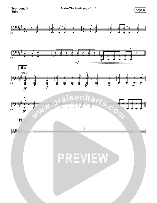 Praise The Lord Trombone 3/Tuba (Phil Wickham)