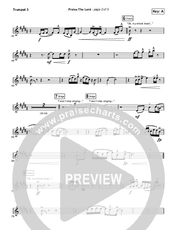 Praise The Lord Trumpet 3 (Phil Wickham)