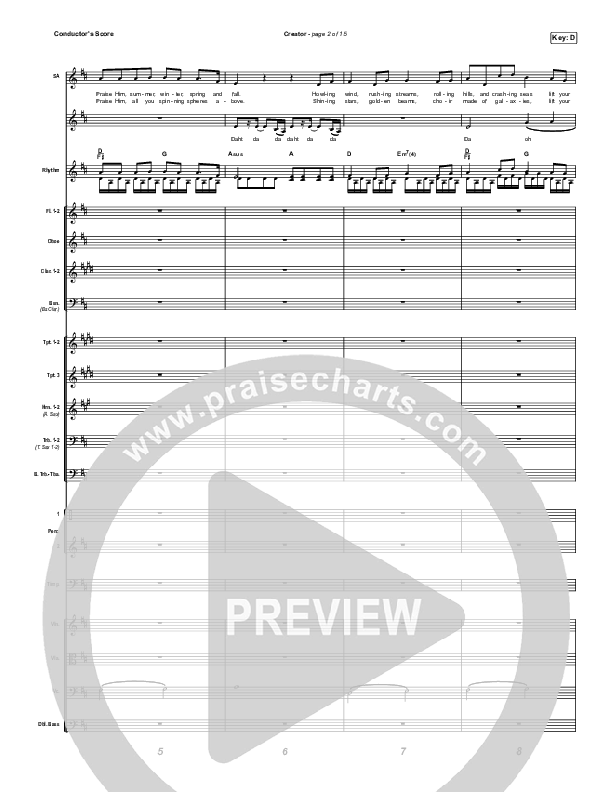 Creator Conductor's Score (Phil Wickham)