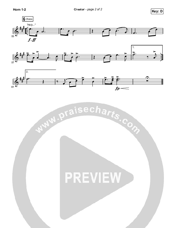 Creator French Horn 1,2 (Phil Wickham)