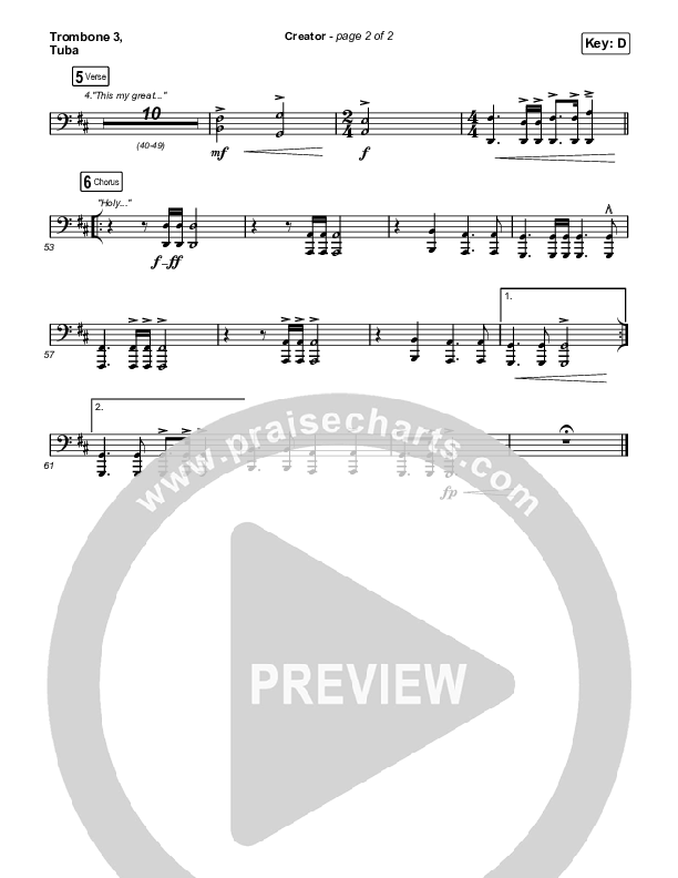 Creator Trombone 3/Tuba (Phil Wickham)