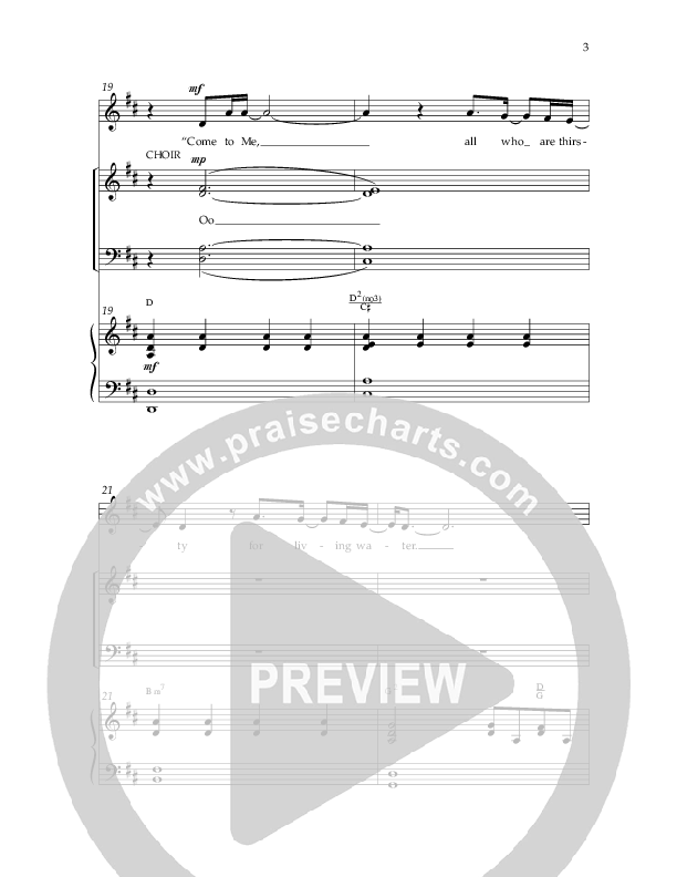 Thirst For Life (Choral Anthem SATB) Anthem (SATB/Piano) (Lifeway Choral / Arr. David Wise / Orch. David Shipps)