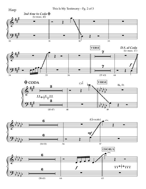 This Is My Testimony with I Love To Tell The Story (Choral Anthem SATB) Harp (Lifeway Choral / Arr. Bradley Knight)