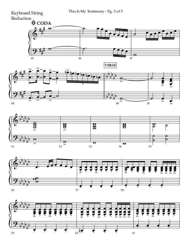 This Is My Testimony with I Love To Tell The Story (Choral Anthem SATB) String Reduction (Lifeway Choral / Arr. Bradley Knight)