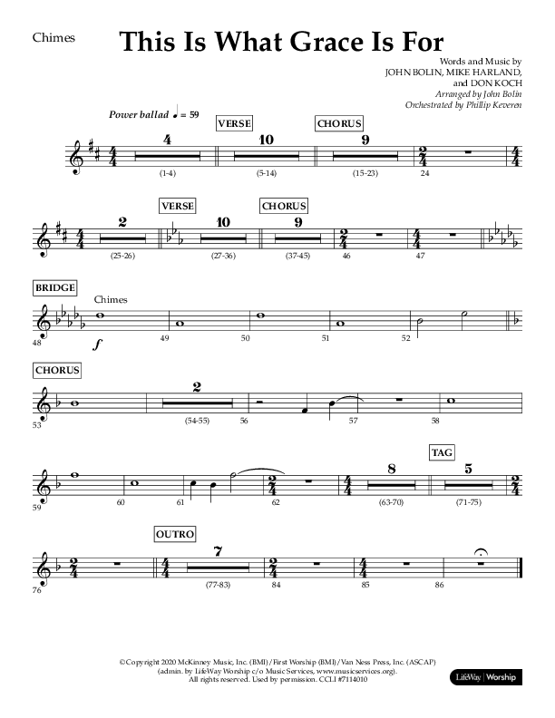 This Is What Grace Is For (Choral Anthem SATB) Chimes (Lifeway Choral / Arr. John Bolin / Orch. Phillip Keveren)