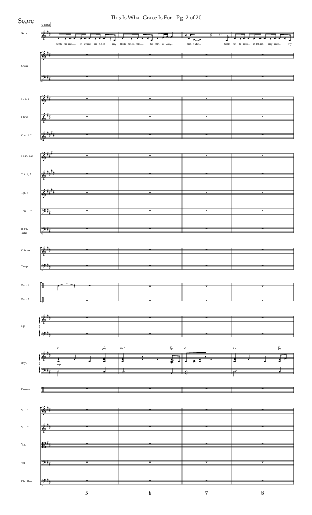 This Is What Grace Is For (Choral Anthem SATB) Conductor's Score (Lifeway Choral / Arr. John Bolin / Orch. Phillip Keveren)