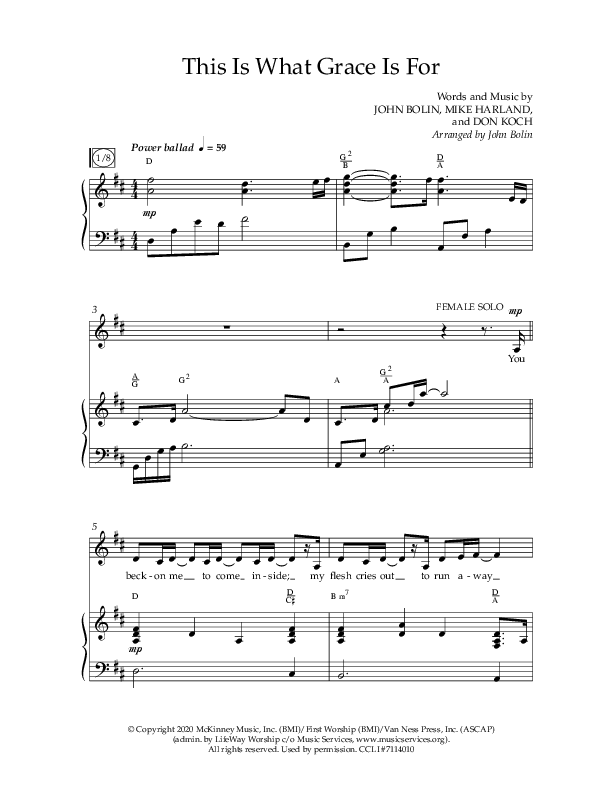 This Is What Grace Is For (Choral Anthem SATB) Anthem (SATB/Piano) (Lifeway Choral / Arr. John Bolin / Orch. Phillip Keveren)