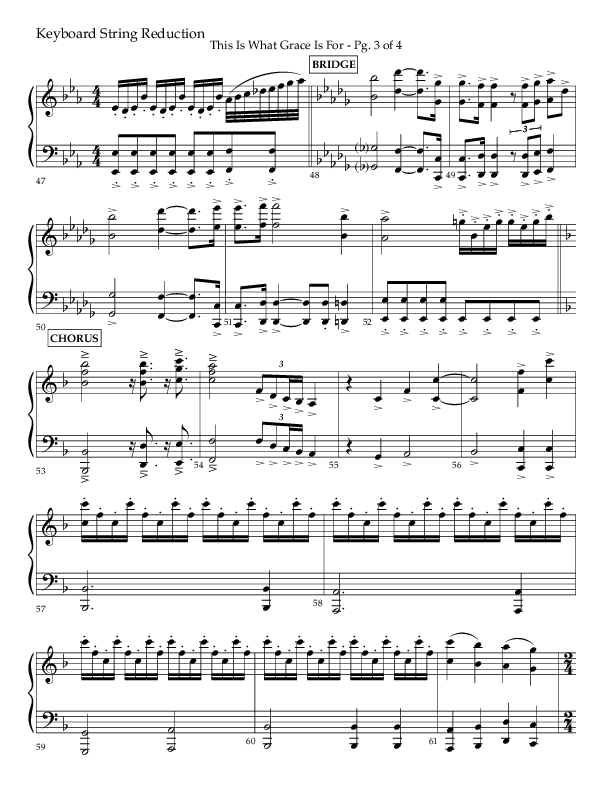 This Is What Grace Is For (Choral Anthem SATB) String Reduction (Lifeway Choral / Arr. John Bolin / Orch. Phillip Keveren)