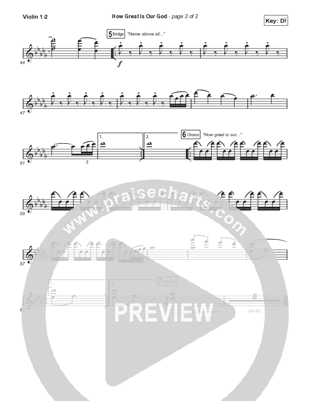 How Great Is Our God (Choral Anthem SATB) String Pack (Chris Tomlin / Arr. Mason Brown)