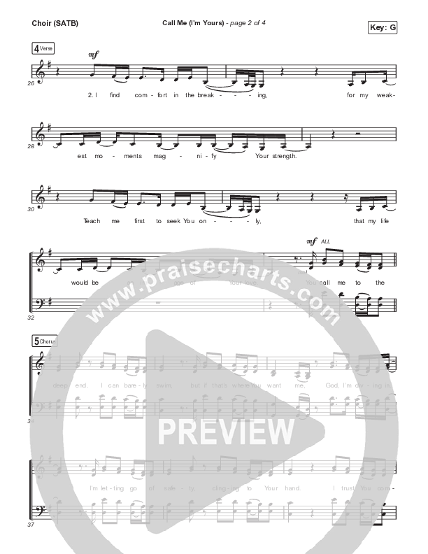 Call Me (I'm Yours) Choir Sheet (SATB) (Royal Company)