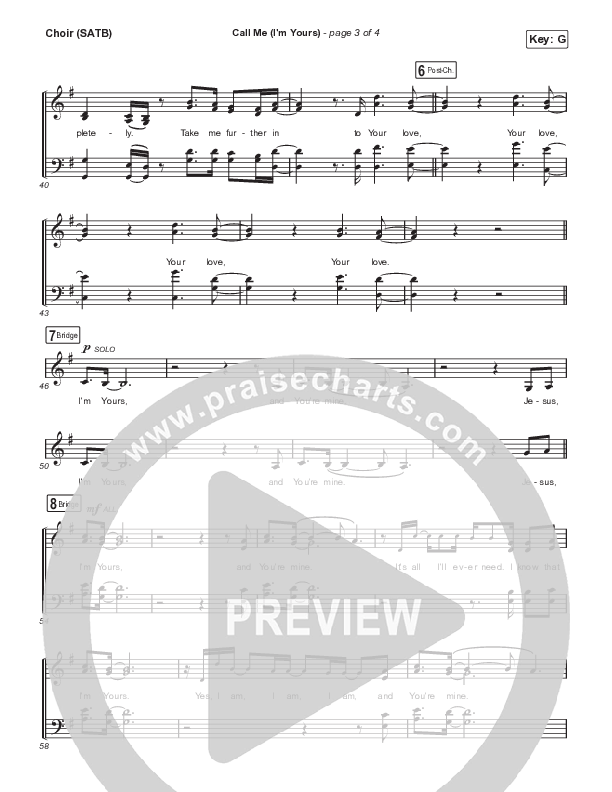 Call Me (I'm Yours) Choir Sheet (SATB) (Royal Company)
