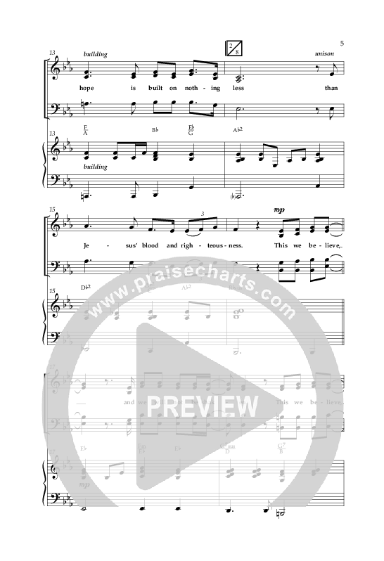 This We Believe (Choral Anthem SATB) Sheet Music PDF (Lifeway Choral / Arr. Cliff Duren ...