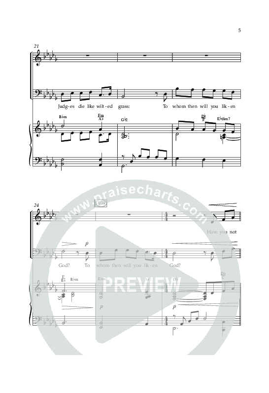 To Whom Then Will You Liken God (Choral Anthem SATB) Anthem (SATB/Piano) (Lifeway Choral / Arr. Phillip Keveren)