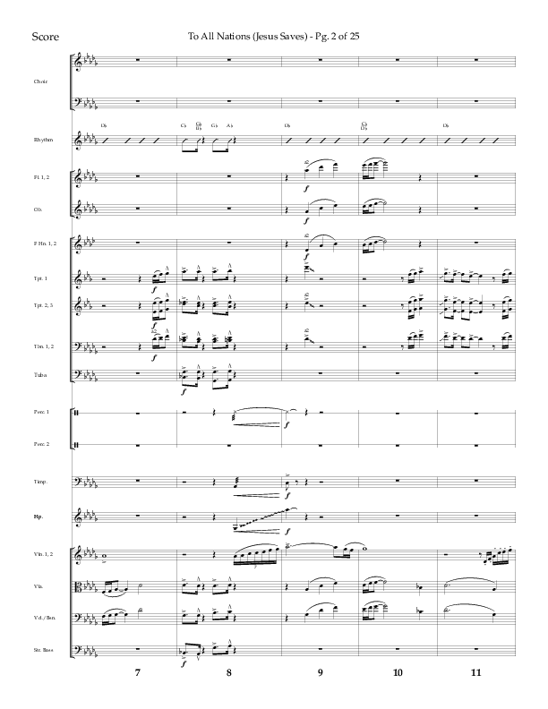 To All Nations (Jesus Saves) (Choral Anthem SATB) Orchestration (Lifeway Choral / Arr. David Wise / Orch. David Shipps)