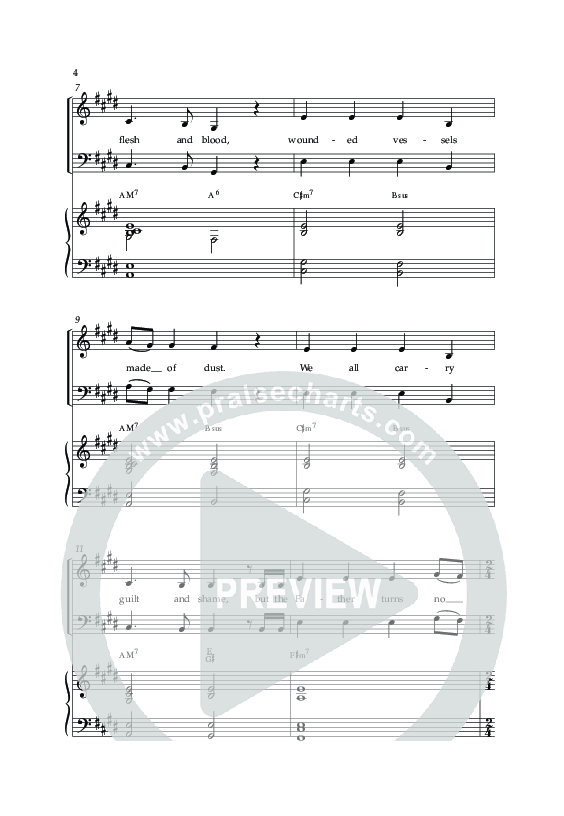 We Come Broken (Choral Anthem SATB) Anthem (SATB/Piano) (Lifeway Choral / Arr. Kirk Kirkland / Orch. Daniel Boundaczuk)
