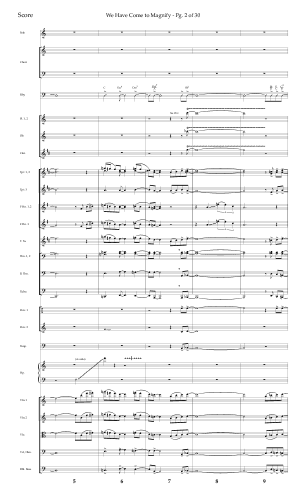 We Have Come To Magnify (Choral Anthem SATB) Orchestration (Lifeway Choral / Arr. Bradley Knight)