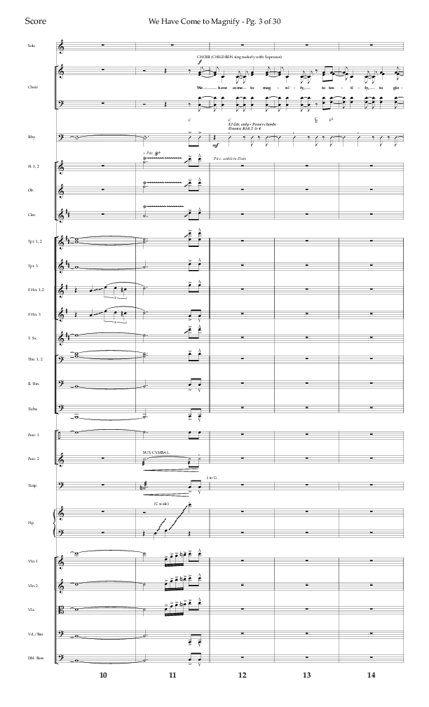 We Have Come To Magnify (Choral Anthem SATB) Conductor's Score (Lifeway Choral / Arr. Bradley Knight)
