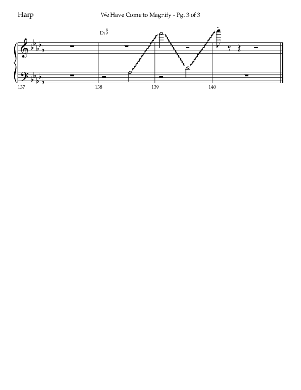 We Have Come To Magnify (Choral Anthem SATB) Harp (Lifeway Choral / Arr. Bradley Knight)