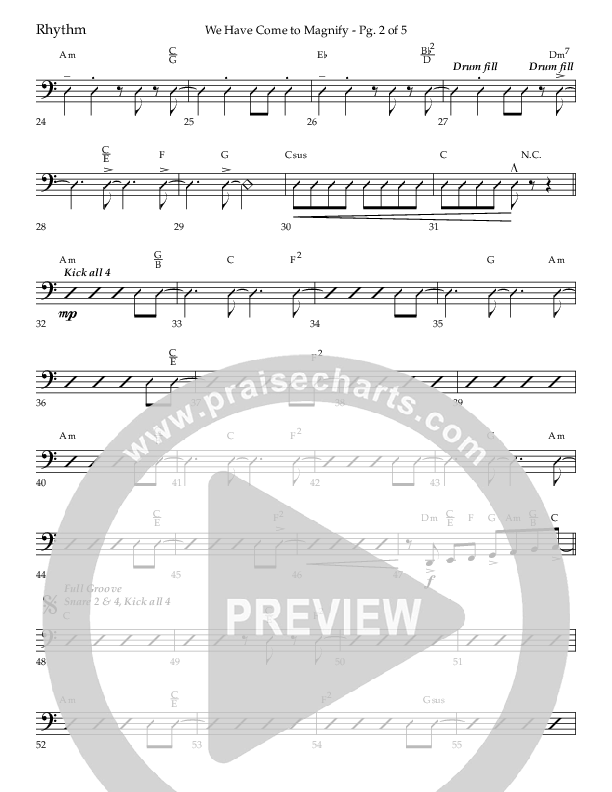 We Have Come To Magnify (Choral Anthem SATB) Lead Melody & Rhythm (Lifeway Choral / Arr. Bradley Knight)