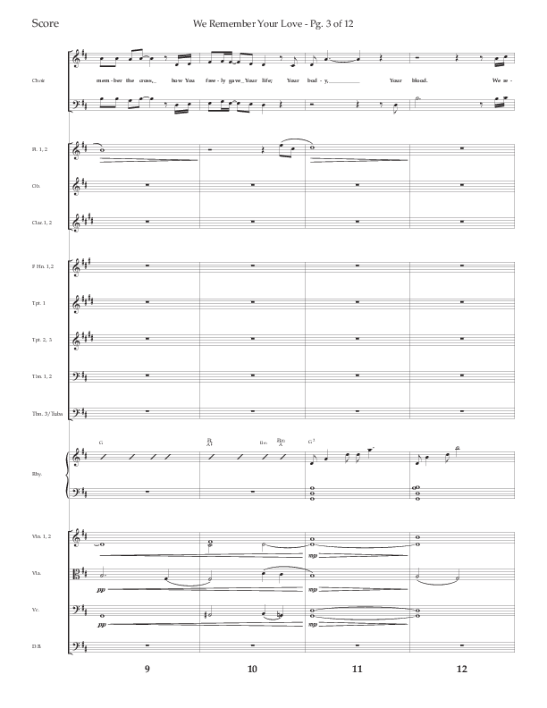 We Remember Your Love (Choral Anthem SATB) Conductor's Score (Lifeway Choral / Arr. Phillip Keveren)